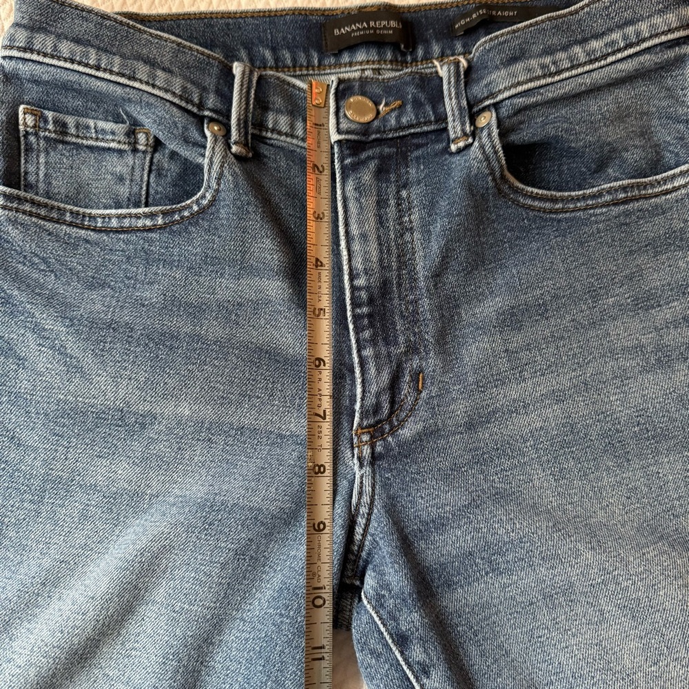 Banana Republic High Rise Straight Indigo Blue Size 27‎ - Picture 10 of 12